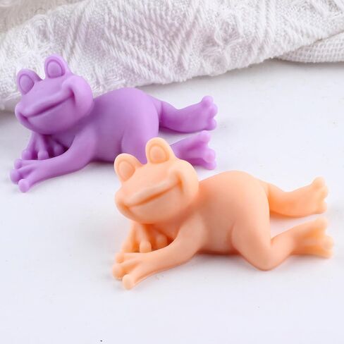 Frog Candle Molds Animal Silicone Candle Mold Frog Resin Casting Mold for Candle Home Decorate Candle Making Aromatherapy Candles Gypsum Clay Craft in Kuwait