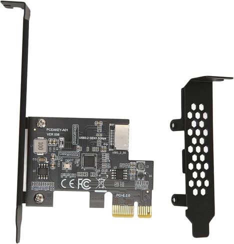 بطاقة PCIe USB، منافذ سوداء عالية السرعة USB 3.2 Gen 2 بطاقة توسيع PCIe X1 إلى USB3.2 للاعبين المحترفين ومستخدمي المكاتب المنزلية ومنشئي المحتوى in Saudi Arabia