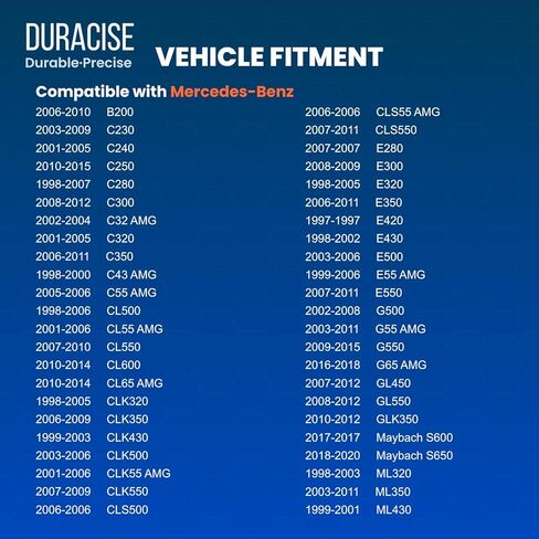 مستشعر موضع عمود الحدبات DURACISE متوافق مع مرسيدس بنز C230، C300، C350، E350، ML320، ML350، CLS550، S550، GL450 & Dodge & Freightliner Sprinter 3500 | تصنيع المعدات الأصلية # 5101122AA، 0041530728 in Kuwait