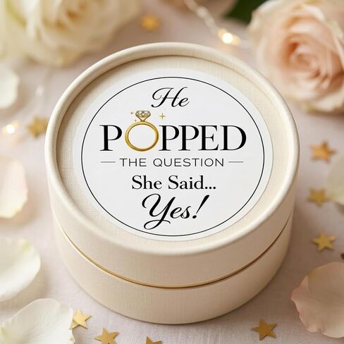 Engagement Wedding Favor Stickers: Perfect for Popcorn Bags/Containers - 120 Pcs 1.6" Round Decals for Envelopes Favors - Bridal Shower Party Decorations Supplies Gift in Saudi Arabia