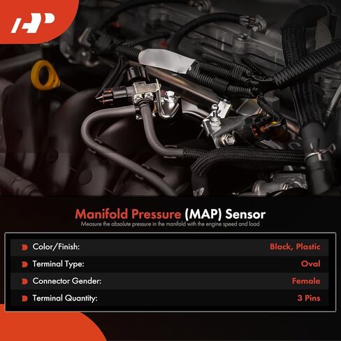 A-Premium Manifold Pressure (MAP) Sensor Compatible with BMW 335d 2009-2011 X5 2009-2013 3.0L in Kuwait