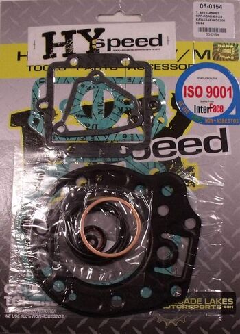 HYspeed Top End Head Gasket Kit Set KDX200 1989-1994 in Saudi Arabia