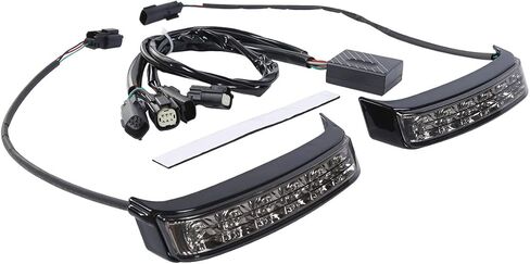 مصباح LED للتشغيل/الفرامل/الدوران يناسب موديلات Harley Davidson Touring 2014-في وقت لاحق FLHTCU، FLHTCUL، FLHTK، FLHTKL، FLTRU و2016-في وقت لاحق FLHTKSE وFLTRUSE، عدسات مدخنة/مبيت كروم/أضواء حمراء in Kuwait