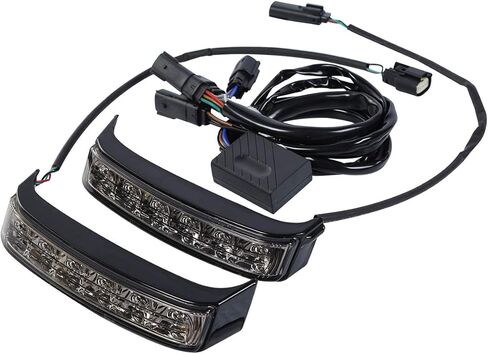 مصباح LED للتشغيل/الفرامل/الدوران يناسب موديلات Harley Davidson Touring 2014-في وقت لاحق FLHTCU، FLHTCUL، FLHTK، FLHTKL، FLTRU و2016-في وقت لاحق FLHTKSE وFLTRUSE، عدسات مدخنة/مبيت كروم/أضواء حمراء in Kuwait