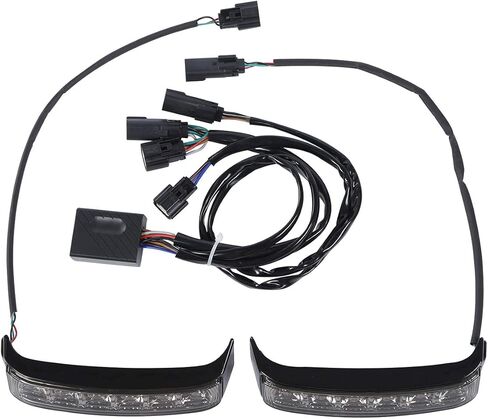 مصباح LED للتشغيل/الفرامل/الدوران يناسب موديلات Harley Davidson Touring 2014-في وقت لاحق FLHTCU، FLHTCUL، FLHTK، FLHTKL، FLTRU و2016-في وقت لاحق FLHTKSE وFLTRUSE، عدسات مدخنة/مبيت كروم/أضواء حمراء in Kuwait