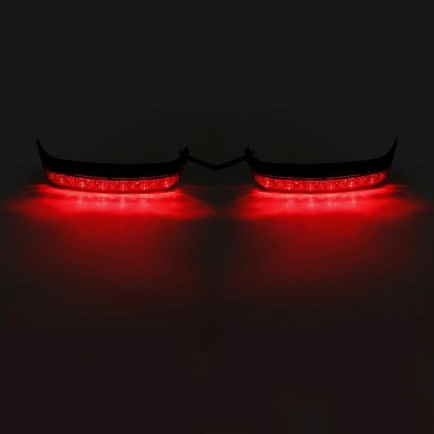 مصباح LED للتشغيل/الفرامل/الدوران يناسب موديلات Harley Davidson Touring 2014-في وقت لاحق FLHTCU، FLHTCUL، FLHTK، FLHTKL، FLTRU و2016-في وقت لاحق FLHTKSE وFLTRUSE، عدسات مدخنة/مبيت كروم/أضواء حمراء in Kuwait