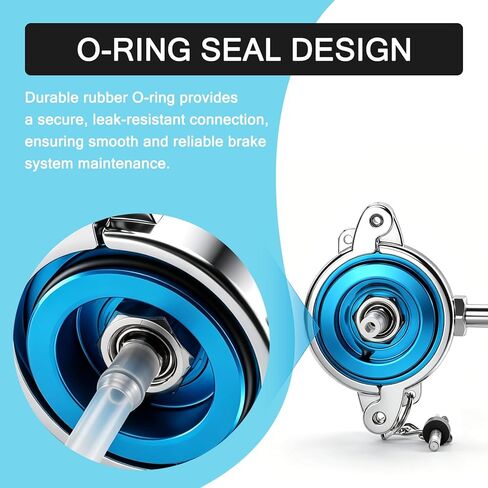 43mm Brake Bleeder Adapter Compatible with Toyota and Lexus, Aluminum Master Cylinder Cap for Brake Bleeder Kit & Pressure Bleeding System, Secure Seal Brake Service Tool for Auto Maintenance in Saudi Arabia