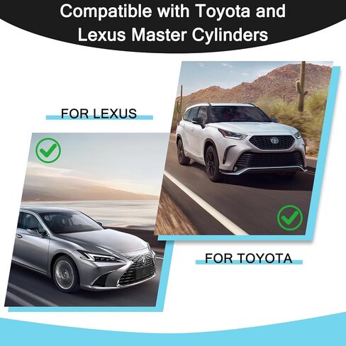 43mm Brake Bleeder Adapter Compatible with Toyota and Lexus, Aluminum Master Cylinder Cap for Brake Bleeder Kit & Pressure Bleeding System, Secure Seal Brake Service Tool for Auto Maintenance in Saudi Arabia