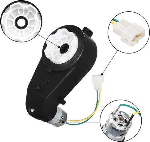 2Pcs 24V 12000RPM Kids Ride On Car Gearbox Motor, 24V RS555 Drive Motor, Suitable for 24 Volt Children's Ride On Toy Cars, Replacement Drive Motors for 24 Volt Children's Ride-On Toy Cars in Kuwait