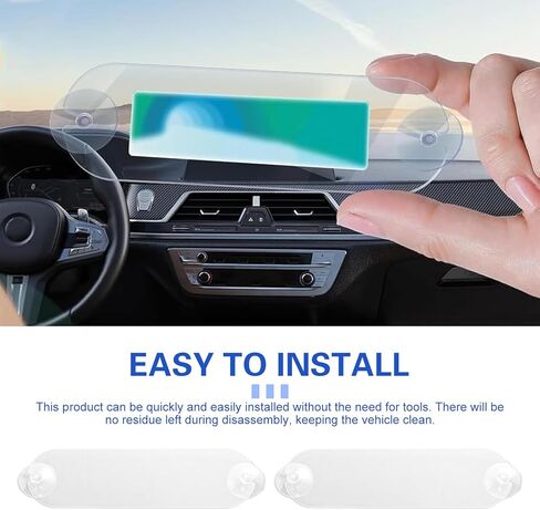 قطعتان من حاملات تمرير EZ، حامل ملصقات Ipass على الزجاج الأمامي، حامل مرسل مستجيب مع لاصق وأكواب شفط قوية، شرائط تمرير EZ عالمية لمعظم الممرات الرئيسية (شفافة) in Kuwait