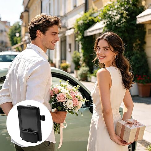 3 in 1 Sunglass & Photo Holder for Car, Car Visor Sunglasses Holder Clip, Sunglass Holder with Strong Magnetism in Kuwait