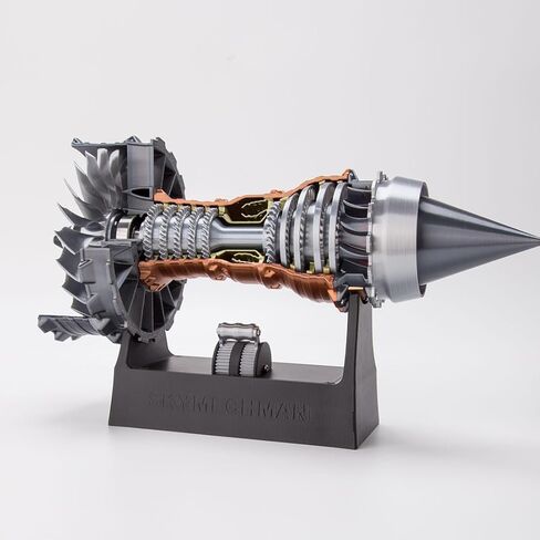 TR900 Turbofan Engine Model, DIY Functional Turbofan Aero Aircraft Engine 3D Printed Assembly Model (Dynamic KIT Version/50PCS+) in Saudi Arabia