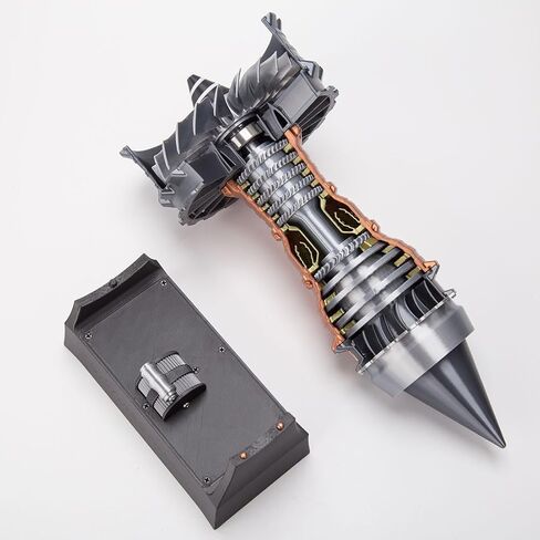 TR900 Turbofan Engine Model, DIY Functional Turbofan Aero Aircraft Engine 3D Printed Assembly Model (Dynamic KIT Version/50PCS+) in Saudi Arabia