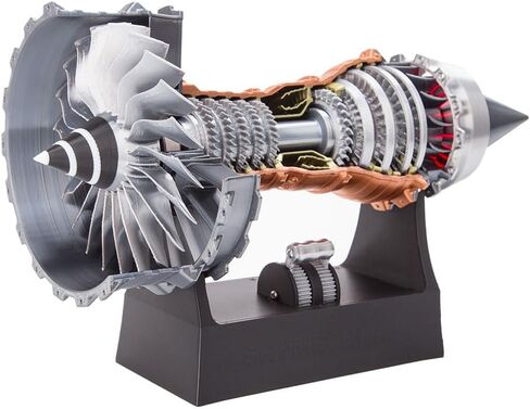 TR900 Turbofan Engine Model Kit, 50PCS Electric Motor Simulation 3D Printed Turbofan Aero Aircraft Engine DIY Functional Aero Jet Turbine Working Engine -Dynamic KIT Version in Saudi Arabia
