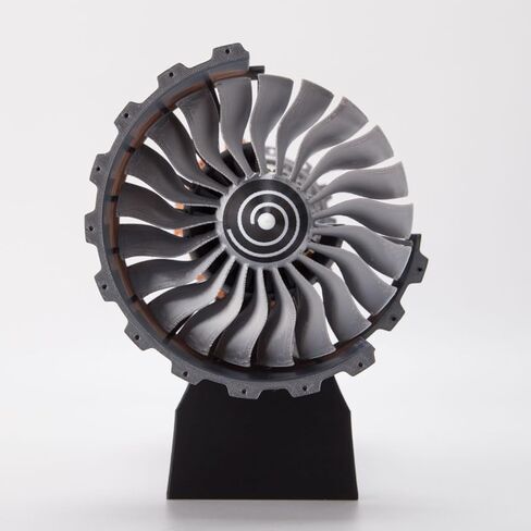 TR900 Turbofan Engine Model Kit, 50PCS Electric Motor Simulation 3D Printed Turbofan Aero Aircraft Engine DIY Functional Aero Jet Turbine Working Engine -Dynamic KIT Version in Saudi Arabia