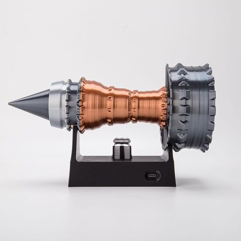 TR900 Turbofan Engine Model Kit, 50PCS Electric Motor Simulation 3D Printed Turbofan Aero Aircraft Engine DIY Functional Aero Jet Turbine Working Engine -Dynamic KIT Version in Saudi Arabia