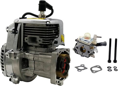 FLMLF Chrome 35CC 2 Stroke 4 Bolt Engine for 1/5 Hpi Rofun Km Rovan Baja Losi 5ive-T DBXL MCD FG GoPed Redcat Rc Car Parts in Kuwait