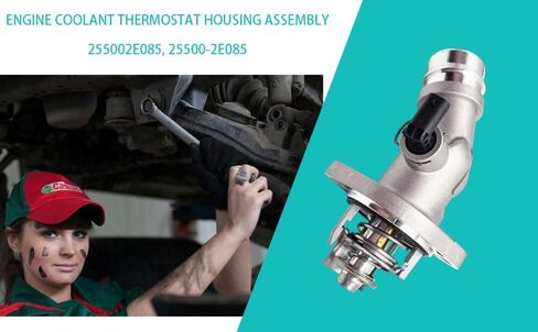 255002E085 Engine Coolant Thermostat Housing Assembly for Hyundai Elantra 2017-2020 for Hyundai Kona 2018-2021 for Hyundai Veloster 2019-2021 Car Engine Cooling 25500-2E085 1pcs in Saudi Arabia