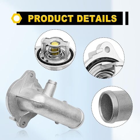 Aluminum Thermostat Housing Assembly Upgrade for 2011-2021 Jeep Dodge RAM Chrysler 3 6L 3 2L V6 Engines Fits Cherokee Grand Caravan Town Country Avenger Journey Routan ProMaster in Kuwait
