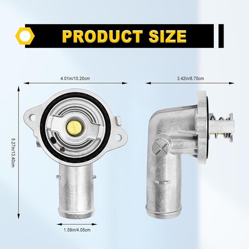 Aluminum Thermostat Housing Assembly Upgrade for 2011-2021 Jeep Dodge RAM Chrysler 3 6L 3 2L V6 Engines Fits Cherokee Grand Caravan Town Country Avenger Journey Routan ProMaster in Kuwait