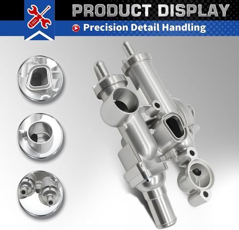 902-319 4884873AA Aluminium Engine Coolant Thermostat Housing Compatible with Compass Patriot 200 Sebring Journey Avenger Caliber 2.4L 2007-2020 68003582AB in Kuwait