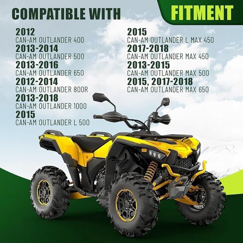 Kojem Black Seat Cover Protector Compatible with 2012-2018 Can-Am Outlander 400 450 500 650 800R 1000 ATV Seat Cover Replacement in Kuwait