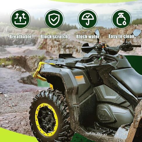 Kojem Black Seat Cover Protector Compatible with 2012-2018 Can-Am Outlander 400 450 500 650 800R 1000 ATV Seat Cover Replacement in Kuwait