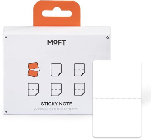 مفكرة MOFT للتدفق المفاجئ، غير مبطنة لالتقاط الشكل الحر، بحجم البطاقة بزوايا مستديرة، ناعمة للكتابة عليها، 16 حزمة in Kuwait