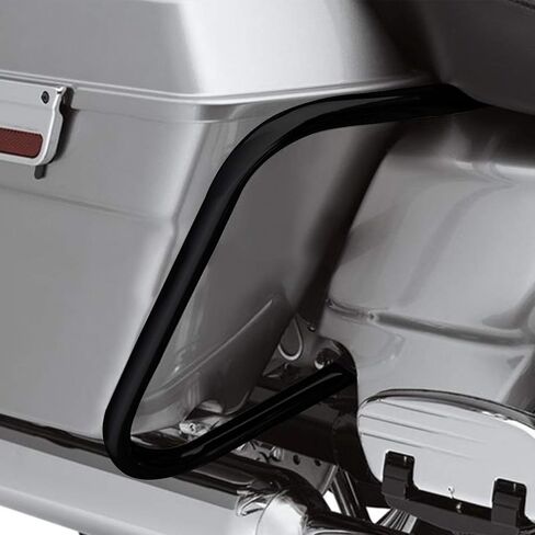 طقم حماية لحقيبة السرج الخلفية يناسب موديلات Harley Davidson Touring 1997-2008، أسود لامع in Kuwait