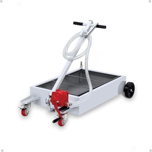 Garvee 20 Gallon Low Profile Electric Oil Drain Pan, 110V Pump with 8ft Hose, Rolling Oil Drain Cart with Folding T Handle, Heavy-Duty Waste Oil Evacuator for Car, Truck, Bus, RV, Garage in Kuwait