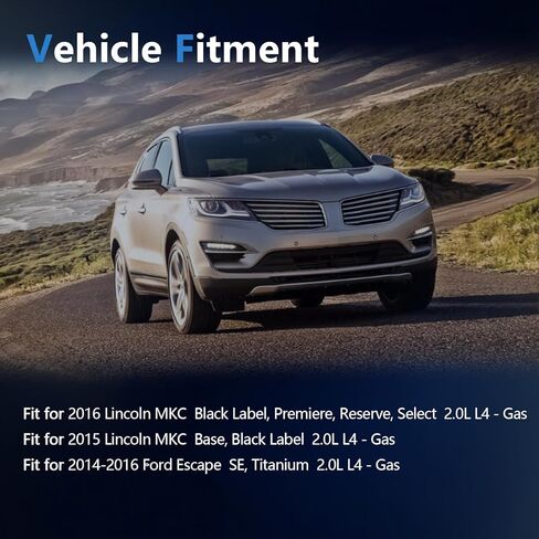 خرطوم مدخل المحرك CV6Z-9B659-J من AUCERAMIC مع مستشعر مناسب لسيارة Ford Escape 2.0L 2013-2016، Lincoln MKC 2.0L 2015-2016 استبدال # CV6Z-9B659-J، CV6Z9B659J in Kuwait