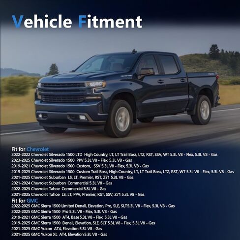أنبوب مدخل منقي هواء المحرك AUCERAMIC 84467638 مناسب لسيارة شيفروليه سيلفرادو 1500/سوبربان/تاهو 2019-2025، لسيارة جي إم سي سييرا 1500/يوكون/يوكون XL 2019-2025 5.3L V8# استبدال 23376454، 84493960 in Kuwait