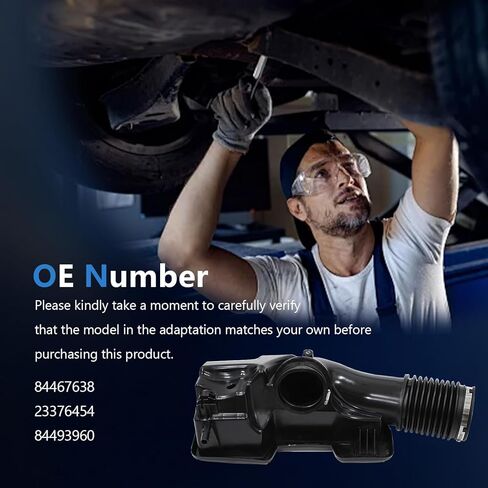 أنبوب مدخل منقي هواء المحرك AUCERAMIC 84467638 مناسب لسيارة شيفروليه سيلفرادو 1500/سوبربان/تاهو 2019-2025، لسيارة جي إم سي سييرا 1500/يوكون/يوكون XL 2019-2025 5.3L V8# استبدال 23376454، 84493960 in Kuwait