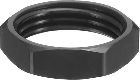 HARFINGTON 2pcs Bulkhead Nuts 8AN Female Thread Aluminum Anodized Hex Nut for Bulkhead Fitting Adapter Gas Air Fluid Water, Black in Kuwait