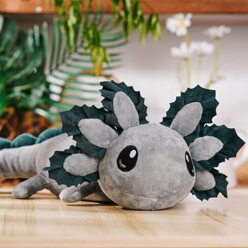 EASELR Weighted Axolotl Stuffed Animals for Adults & Kids, Cute Weighted Axolotl Plush Pillow Gift for Valentine Holidays Birthday (14" 1Lbs) in Saudi Arabia