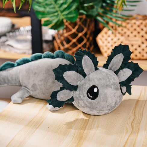 EASELR Weighted Axolotl Stuffed Animals for Adults & Kids, Cute Weighted Axolotl Plush Pillow Gift for Valentine Holidays Birthday (14" 1Lbs) in Saudi Arabia