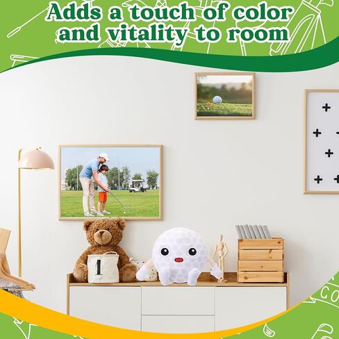 Soulchen Golf Pillow Plush Stuffed Animal Funny Plushies Toy Gift for Kids, 11 Inch Cute Soft Golf Throw Pillows with Arms Legs for Sports Fans Boys Girls Bed Room Decor Birthday Favors in Kuwait