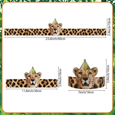 30PCS Animal Party Hats Birthday Crowns for Classroom Adjustable Lovely Animals Headbands Paper Crown for Boys Girls Animal Themed Birthday Party Decorations Baby Shower in Saudi Arabia