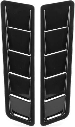 Cosiki 1 Pair Hood Louver Car Hood Vent, Universal Air Intake Panel Trim, Cooling Vent Cover with Double Sided Tape, for Car Engine Performance in Kuwait