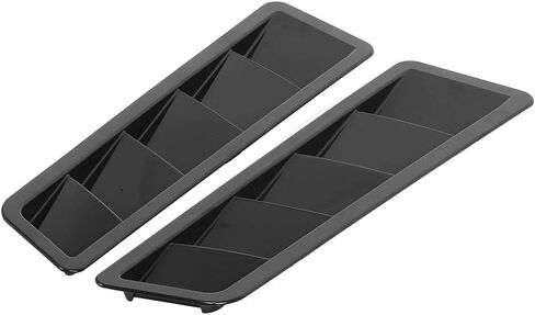 Cosiki 1 Pair Hood Louver Car Hood Vent, Universal Air Intake Panel Trim, Cooling Vent Cover with Double Sided Tape, for Car Engine Performance in Kuwait