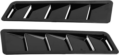 Cosiki 1 Pair Hood Louver Car Hood Vent, Universal Air Intake Panel Trim, Cooling Vent Cover with Double Sided Tape, for Car Engine Performance in Kuwait