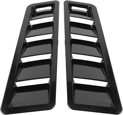 Cosiki 1 Pair Hood Louver Car Hood Vent, Universal Air Intake Panel Trim, Cooling Vent Cover with Double Sided Tape, for Car Engine Performance in Kuwait