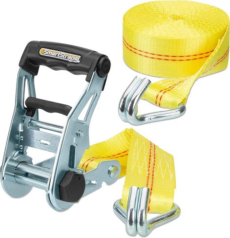 SmartStraps 14’ Commercial Ratchet Tie Down Strap – 5,000lbs Break Strength, 1,667lbs Safe Work Load – Commercial Duty Tie Downs for High-Investment Heavier Loads in Saudi Arabia