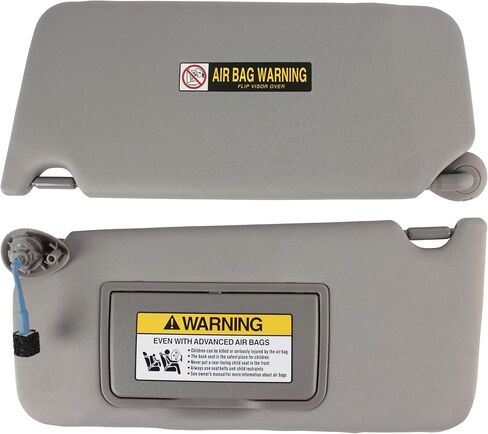 Left Driver & Right Passenger Side Sun Visor with Light Compatible for Honda Accord 2008-2017 (Gray NH686L, Replaces #83280-TA5-A51ZA, 83230-TA0-A91ZA) in Kuwait