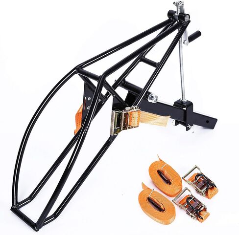 KUAFU Motorcycle Hitch Carrier Dirt Bike Hitch Mount 2 Inch Towing Reciver Class 2 Class 3 Motorcycle Hauler Tow Dolly Holder in Kuwait