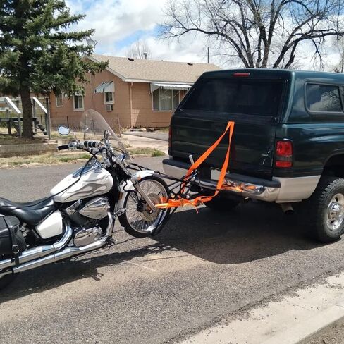 KUAFU Motorcycle Hitch Carrier Dirt Bike Hitch Mount 2 Inch Towing Reciver Class 2 Class 3 Motorcycle Hauler Tow Dolly Holder in Kuwait