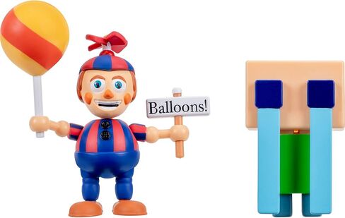 Jazwares Five Nights at Freddy’s Balloon Boy - 2.5-Inch Articulated Figure and Glow-in-The-Dark Eyes Plus 2-Inch Crying Child Figure in Kuwait