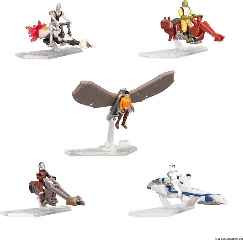 مجموعة Star Wars™ Micro Galaxy Squadron Qui-Gon Jinn's Jedi Starfighter Mystery Bundle - مركبات مقاس 3 بوصة و2.5 بوصة مع ملحقات (حصريًا لأمازون) in Kuwait