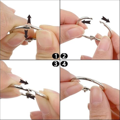 130 Pack Binder Rings, 1-Inch Nickel Plated Metal Book Rings for Key, Index Cards, and School, Silver in Saudi Arabia