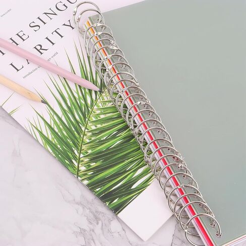 130 Pack Binder Rings, 1-Inch Nickel Plated Metal Book Rings for Key, Index Cards, and School, Silver in Saudi Arabia